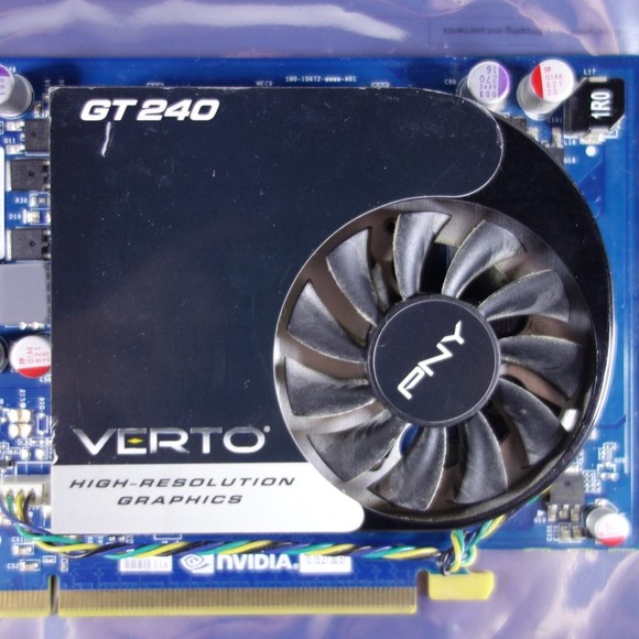 PNY Verto GeForce GT 240 GDDR5 512MB PCIe 2.0 Video Graphics Card TESTED WORKING - Picture 3 of 11